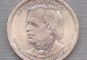 Moeda USA - Dollar 17 Presidente Andrew Johnson