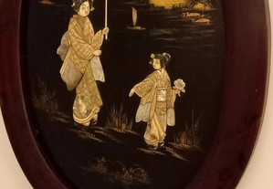 Belíssimos Quadros Centenários Japoneses/Antiguidades
