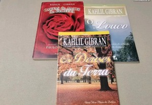 Conjunto de 3 livros de Kahlil Gibran