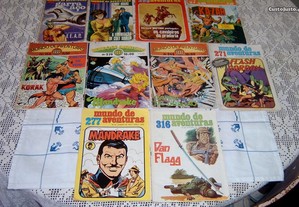 Lote de 13 revistas Mundo de Aventuras, BD anos 70