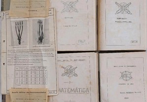 Eletromecânica Curso Escola Militar anos 50 4 Volumes Raro