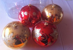 Decoração Natal - 4 Bolas 20 cm