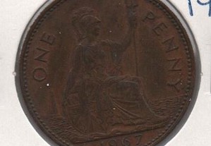 Grã Bretanha - 1 Penny 1967 - mbc