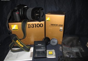 Máquina Fotográfica SLR Nikon D3100 AF-S 18-105 mm