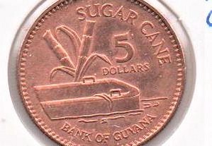 Guiana - 5 Dollars 2002 - soberba