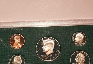 Conjunto moedas 1998S Proof EUA em estojo.