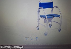 Cadeira de banho com rodas