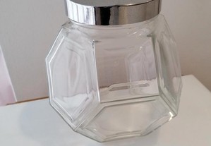 Frasco de rebuçados em vidro, italiano