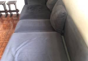 Sofá de 3 lugares c/ chaise longue