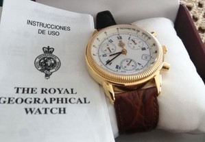relógio de pulso em caixa royal geografic watch