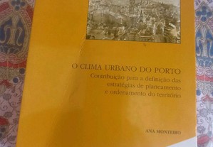 Livro raro sobre o clima urbano planeamento ordenamento território do Porto