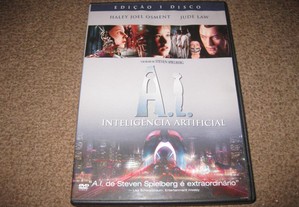DVD "A. I. - Inteligência Artificial" com Jude Law