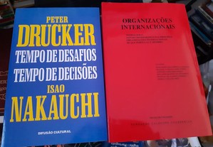 Obras de Peter Drucker e João Mota de Campos
