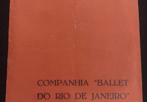 Programa Ballet do Rio de Janeiro 1961 no Coliseu dos Recreios 
