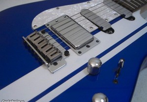 Guitarra nova JMS Super strat Blue & chrome