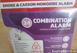 Alarme fumo e monxido de carbono
