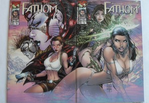 Fathom 12 Michael Turner Image Comics 2 capas bd Banda Desenhada Tomb Raider Witchblade