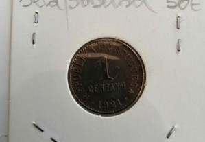 Moeda de 1 centavo de 1921, soberba