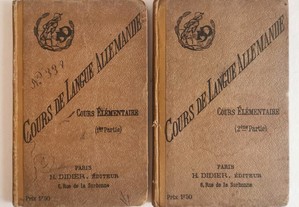 Cours de Langue Allemande (2 volumes) ed: 1903