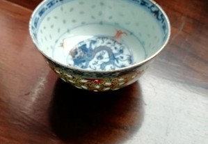 Taças em Porcelana Chinesa Bago de Arroz, muito antigas