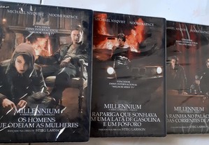 3 Filmes em DVD: Trilogia Millennium Completa - NOVO! SELADO!