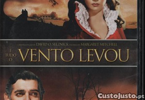 Dvd E Tudo O Vento Levou - drama histórico - Clarke Gable - 2 dvd's - extras