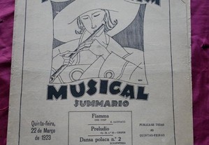 A Semana Musical. Ano I nº 11 de 22 de Março de 1923.