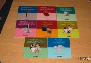 Conjunto de livros sobre saude