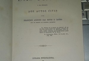 Theoria das provas e sua aplicação aos actos civis, De Francisco Augusto das Neves e Castro