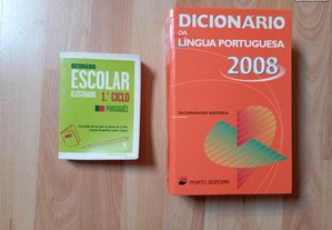 2 dicionários de Língua Portuguesa