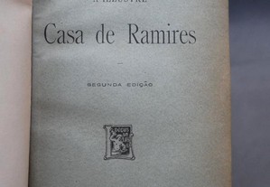 Eça de Queiroz. A ilustre casa de Ramirez. 2ª Edição 1904. Encadernado