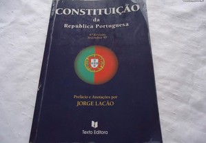 Livro Constituição da Republica Portuguesa de Jorge Lacão 1997 1 edição