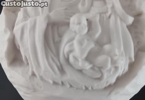 Conjunto de castiçais em resina acrílica em óptimo estado