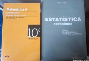 Estatística - Exercícios - Volume I -Probabilidades, Variáveis Aleatórias de António Robalo