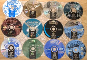 Dreamcast: ECW, F1 GP, Monaco GP, Psychic force 2012, Quake 3, etc...