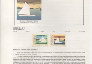 Barcos típicos dos Açores (selos)
