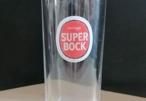 Antigo copo da cerveja Super Bock dos anos 80