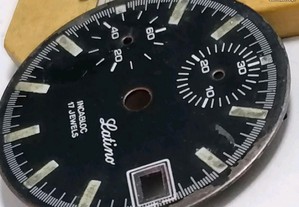 Mostrador relógio antigo cronografo