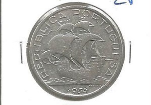 Espadim - Moeda de 10$00 de 1954 - Prata