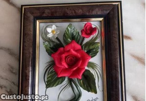 Molduras com flores porcelana