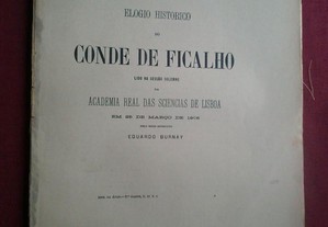 Eduardo Burnay-Elogio Histórico Do Conde De Ficalho-1906