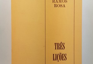 POESIA António Ramos Rosa // Três Lições Materiais 1989 Autografado