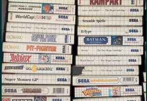 jogos Sega Master System - 10 jogos - todos com caixa