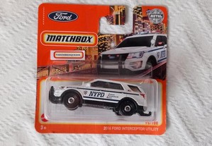 Ford Interceptor Utility 2016 N.Y.P.D. Police Matchbox