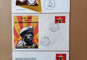 Postal e 5 Envelopes Comemorativos Angola 1975/