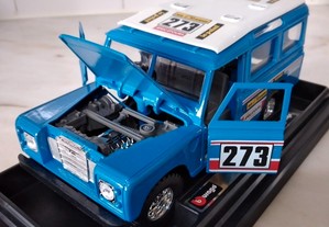 * Miniatura 1:24 Jipe Land Rover Paris-Dakar | Abre Portas e capô 