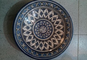 Prato fundo muito grande cerâmica portuguesa