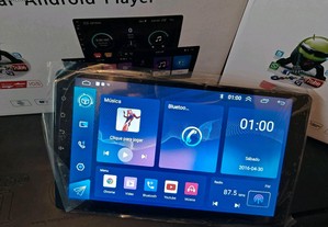 Rádio 2 DIN Android 9 Polegadas + 4 GB RAM + 32 GB ROM + carplay