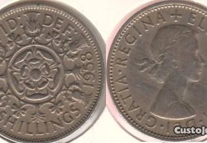 Grã-Bretanha - 2 Shillings 1958 - mbc/mbc+