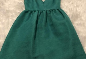 vestido zara verde tamanho s